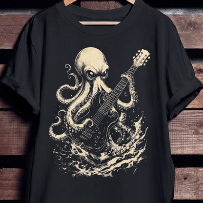 Vintage Octopus Guitarist Tee - The Music Frontiers