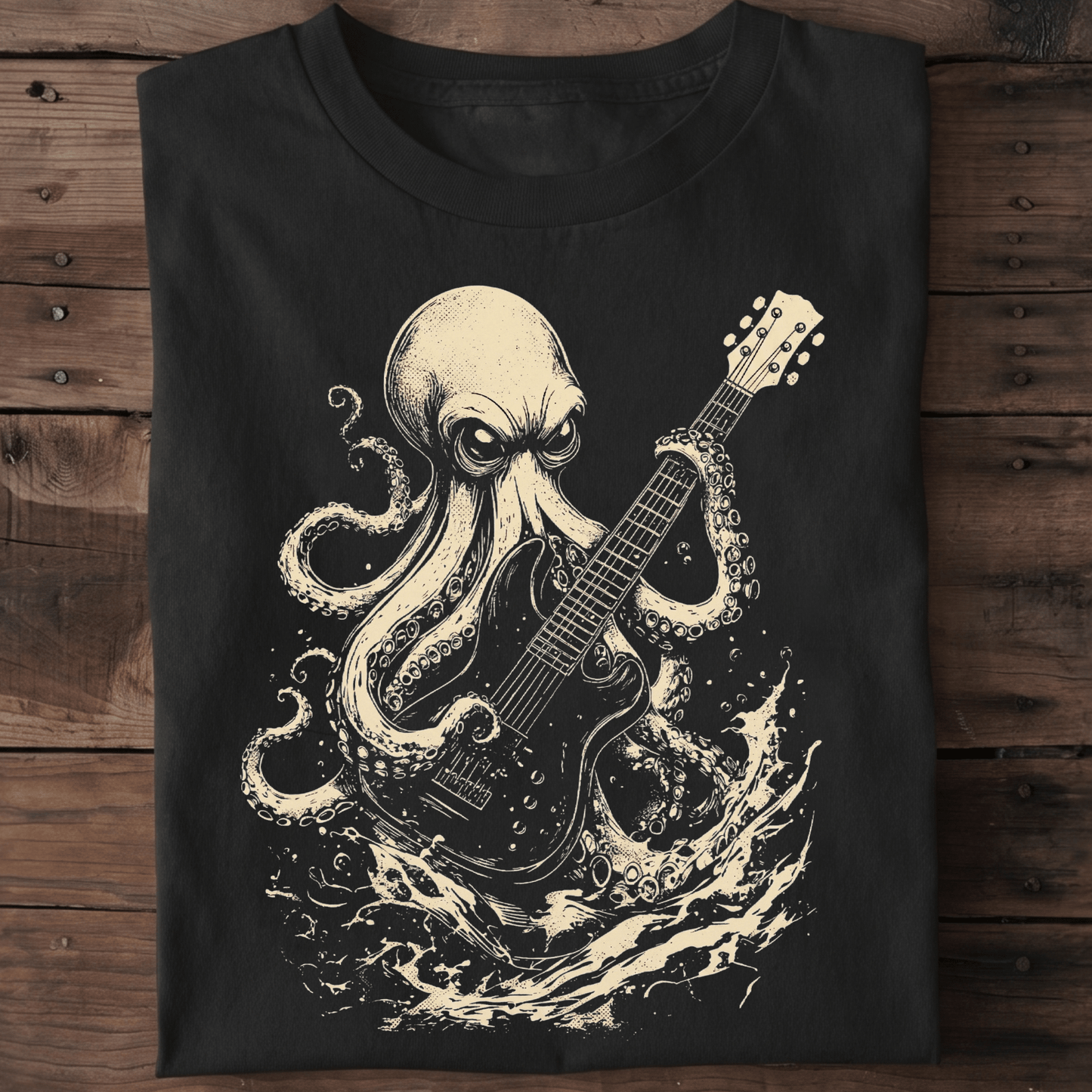 Vintage Octopus Guitarist Tee - The Music Frontiers