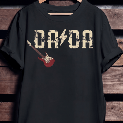 Vintage Rock N Roll Dada Guitar T-Shirt - The Music Frontiers