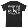 Weapons of Choice Personalized Mixed Instrument Collection Shirt - Black Unisex Standard T-Shirt, front