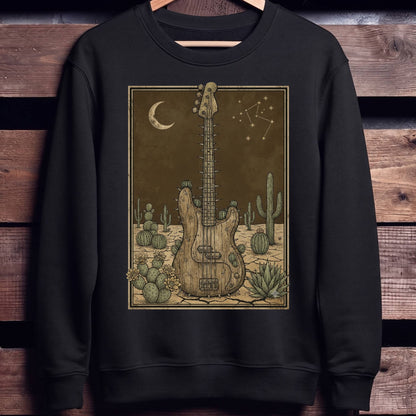 Wild West Bass Guitar T-Shirt - Unisex Standard Crew Neck Sweatshirt