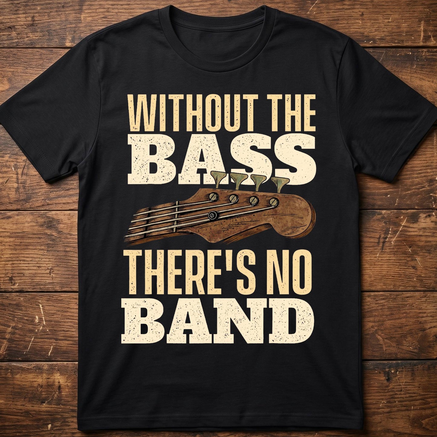 Without Bass No Band Tee - The Music Frontiers