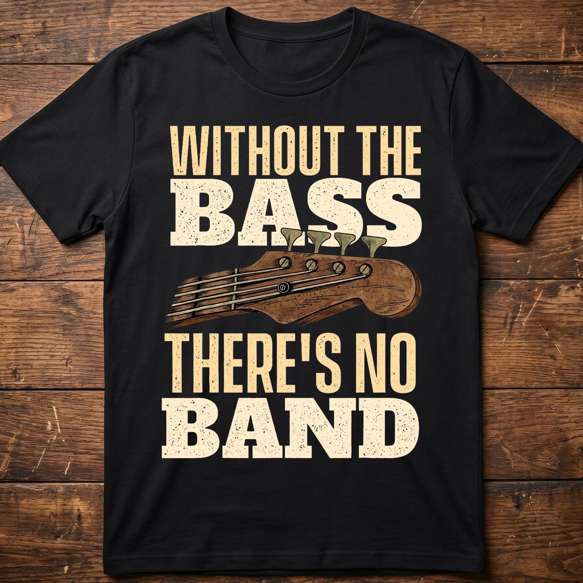 Without Bass No Band Tee - The Music Frontiers