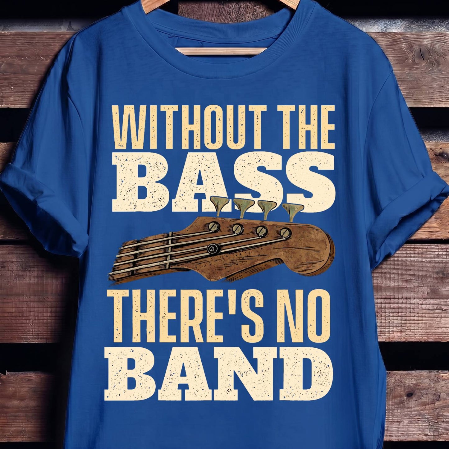 Without Bass No Band Tee - The Music Frontiers