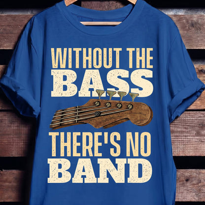 Without Bass No Band Tee - The Music Frontiers