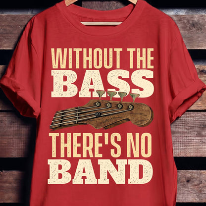 Without Bass No Band Tee - The Music Frontiers