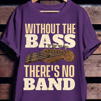 Without Bass No Band Tee - The Music Frontiers