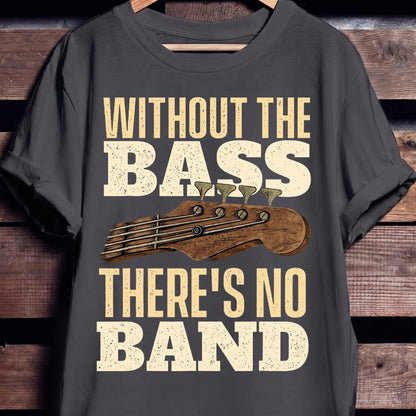 Without Bass No Band Tee - The Music Frontiers