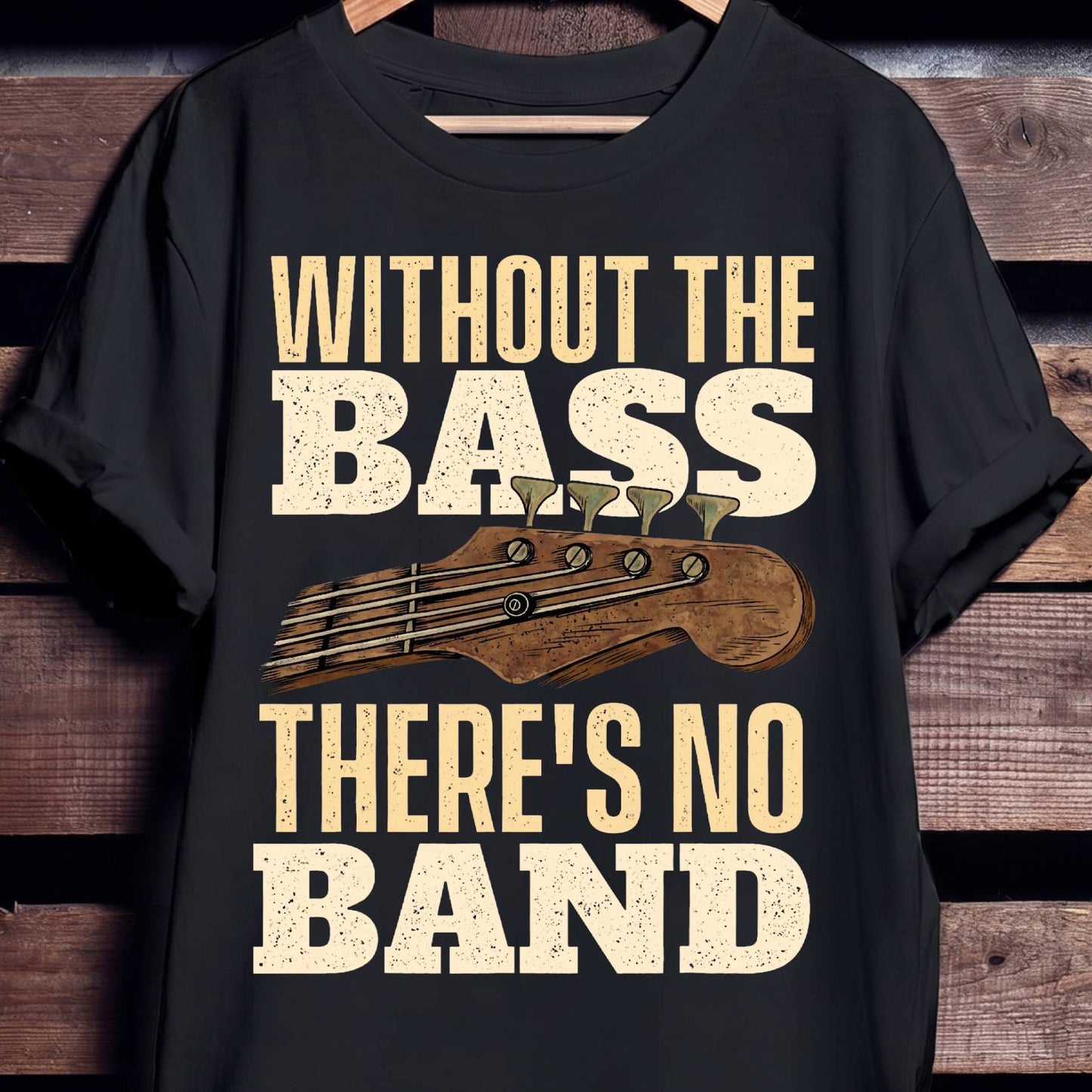 Without Bass No Band Tee - The Music Frontiers