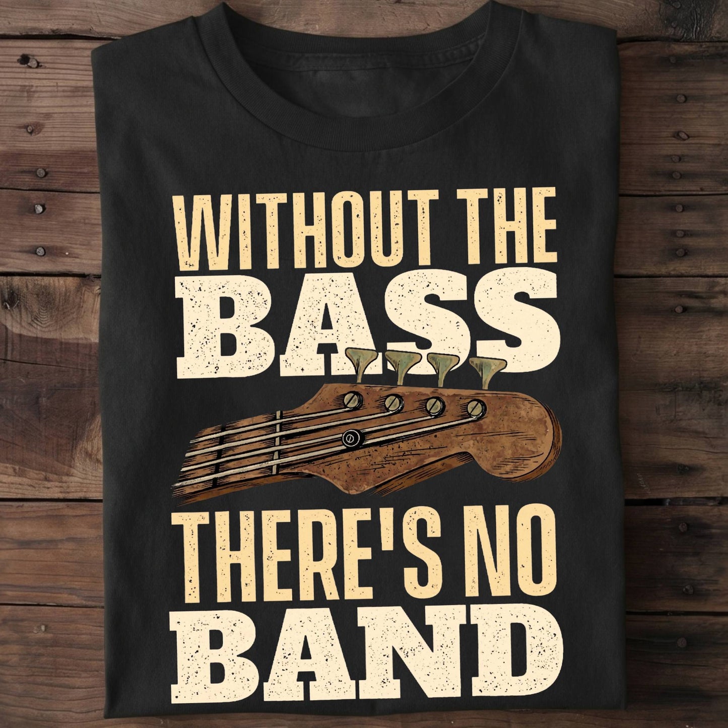 Without Bass No Band Tee - The Music Frontiers