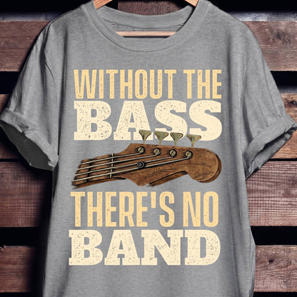 Without Bass No Band Tee - The Music Frontiers