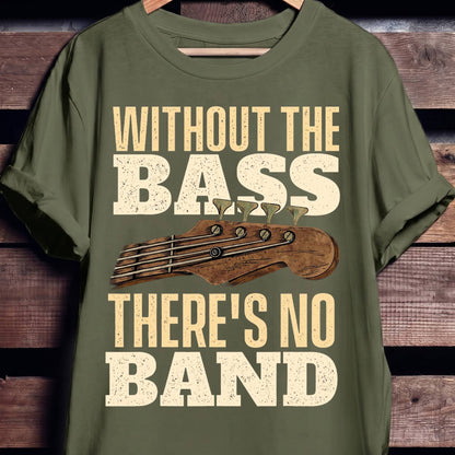Without Bass No Band Tee - The Music Frontiers