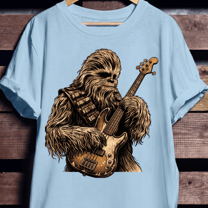 Wookiee Playing Bass Guitar Tee - The Music Frontiers