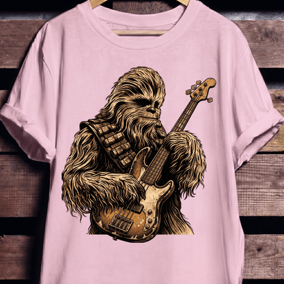 Wookiee Playing Bass Guitar Tee - The Music Frontiers