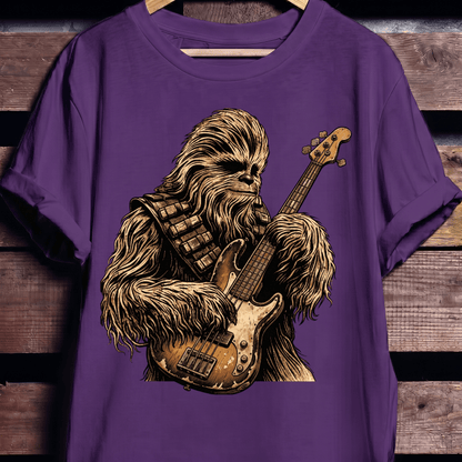 Wookiee Playing Bass Guitar Tee - The Music Frontiers