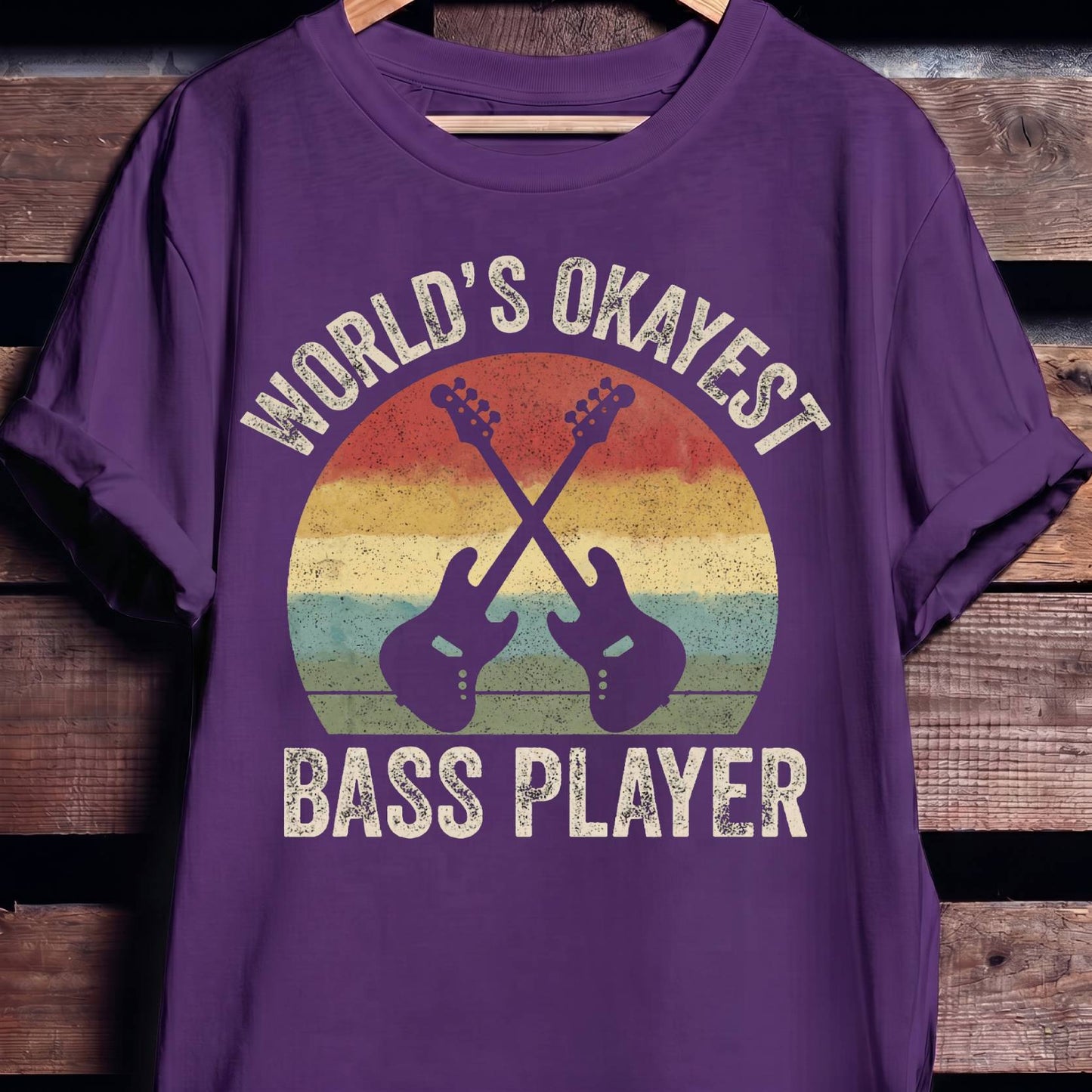 World's Okayest Bass Player Tee - The Music Frontiers