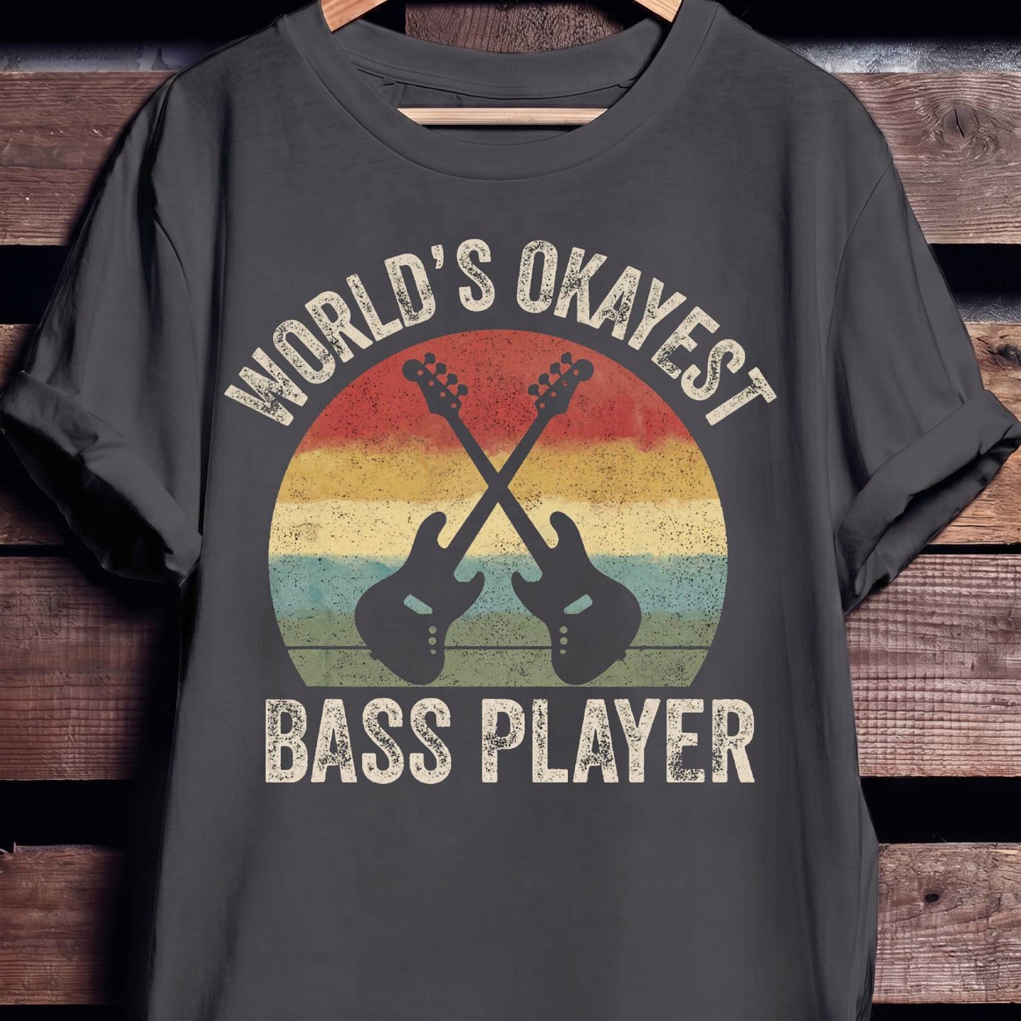 World's Okayest Bass Player Tee - The Music Frontiers