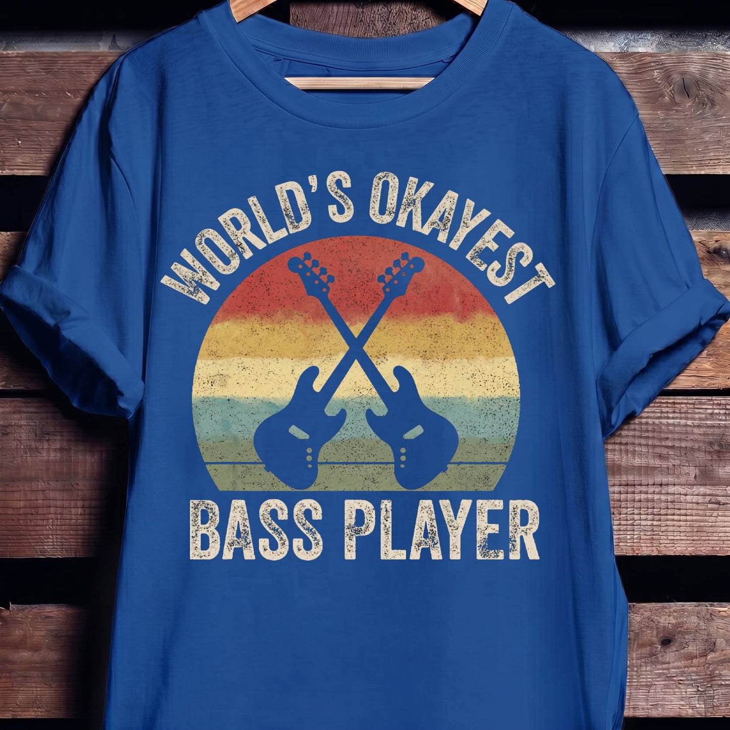 World's Okayest Bass Player Tee - The Music Frontiers