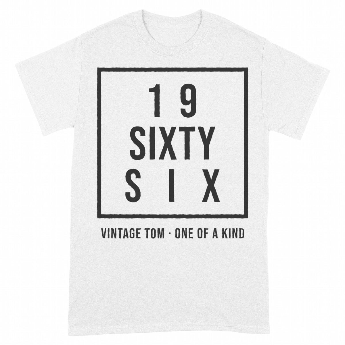 Vintage Birth Year in Words Personalized Shirt with Name - White Unisex Standard T-Shirt, front