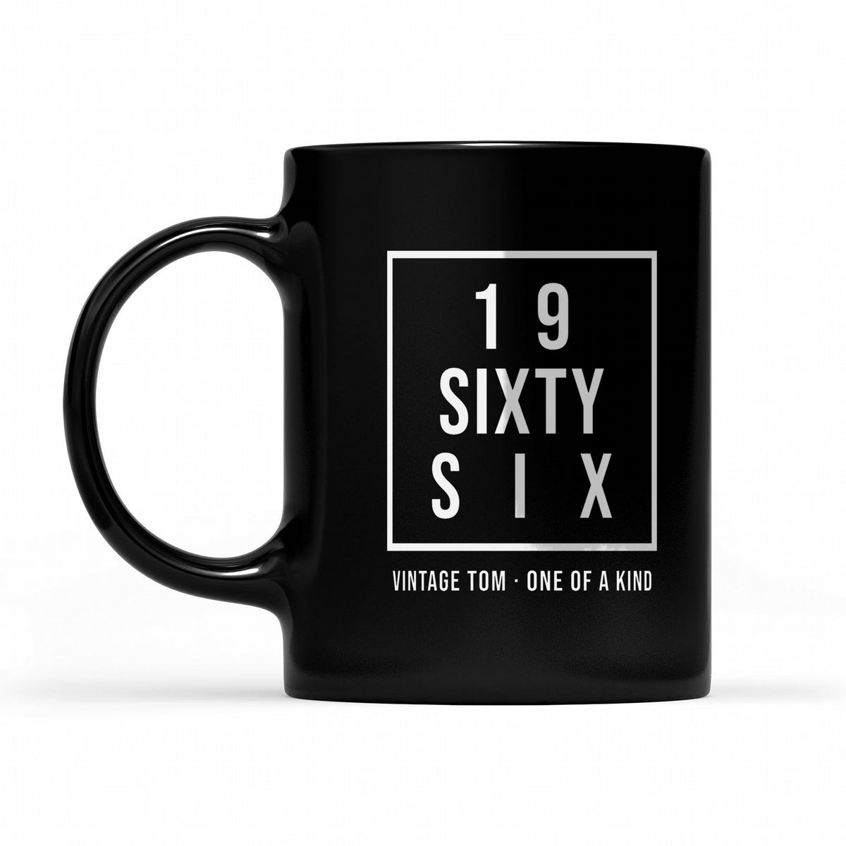 Vintage Birth Year in Words Personalized Shirt with Name - Matching black mug