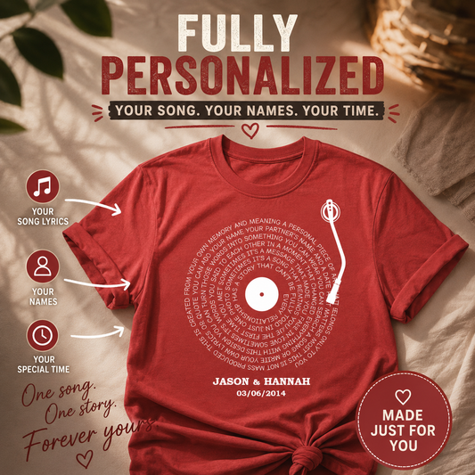 Custom Quote Shirt | Personalized Music T-Shirt | Custom Text Tee Gift for Music Lovers
